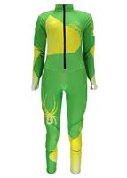 W15 Women's Nine Ninety Race Suit - Green Flash/Bryte Yellow - Spyder Women's Nine Ninety Race Suit - WinterWomen.com