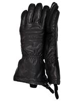 Women's Solstice Leather Glove - Black (16009) - Obermeyer Womens Solstice Leather Glove - WinterWomen.com                                                                                             