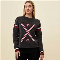 Women's Traverse Pullover Sweater - Heather Black