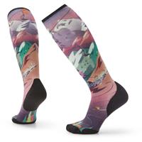 Women's Ski Targeted Cushion Lift Bunny Print OTC Socks - Multi Color
