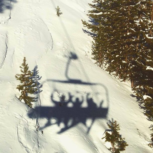 chairlift shadow