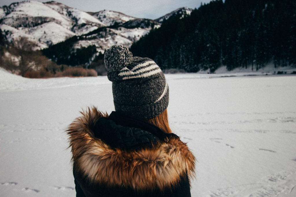 girl looking out