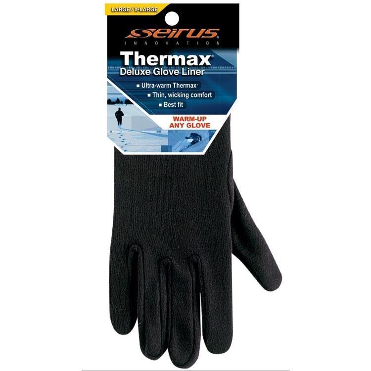 XL Black Seirus Heatwave Glove Liner Large B 