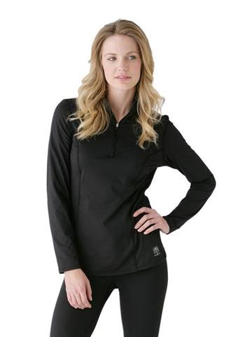 Women's Veluxe Locking Zip-T (Black)