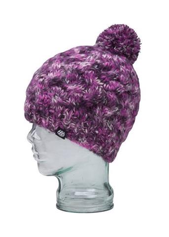 Women's Braid Fleece Beanie (Light Orchid)