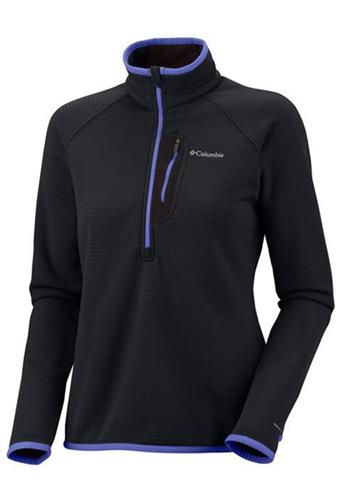 Women's Grid Grit Half Zip (Black)