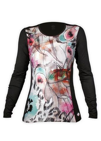 Women's Micro-Elite Chamois Sublimated Crewneck (Daydreaming/Black)