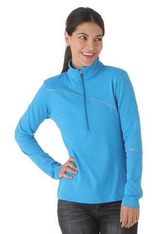 Women's Flicker Poly Stretch T-Neck (Coast)