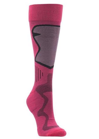 Women's Winter Ski Sock (Bright Rose)