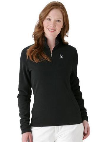 Women's Speed 100 1/4 Zip Fleece Top (Black/Black)