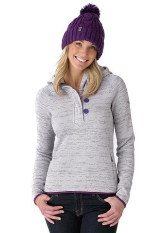 Women's Crescent Sunshine Hoodie (Lunar Ice Grey/Gravity Purple)
