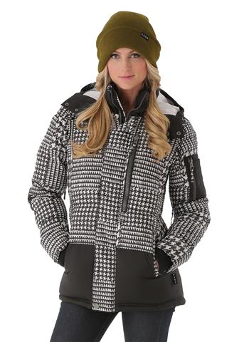 Women's L.A.M.B. Down Jacket (Big Houndstooth Print)