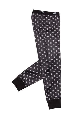 Women's Emblem Base Layer Capri Bottom (Black Medallion Print)