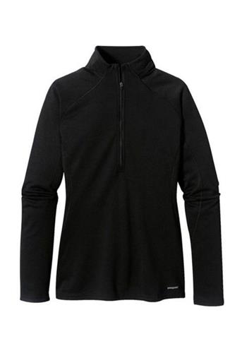 Women's Cap 3 MW Zip-Neck (Black)