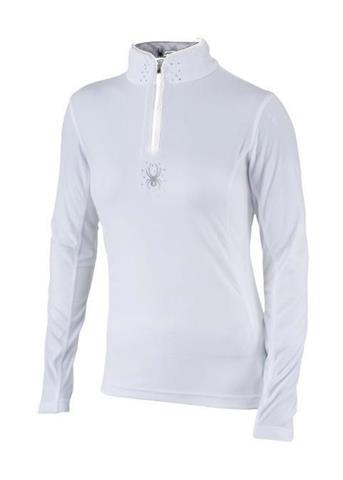 W11 Women's Shimmer Bug Fleece T-Neck (White)