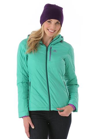 Women's Insulated Hoodie Jacket (Cascade Green)