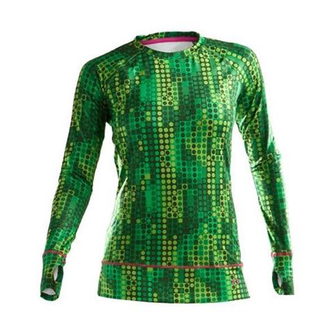Women's Evo CG Mastermind Crew (Flash Green Print/Tropic Pink)