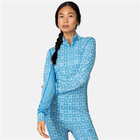 Women's Rose Half Zip Base Layer Top