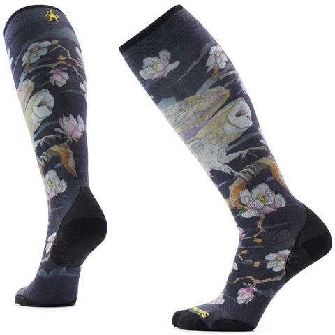 Women's Ski Zero Cushion Nightwatcher Print OTC Socks