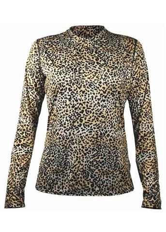 Women's Peach Skins Print Crewneck (Cheetah)