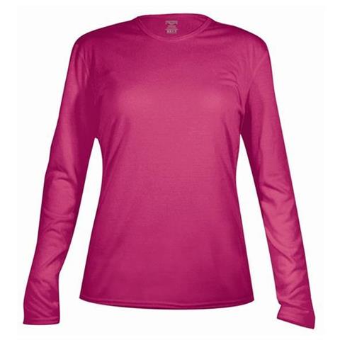 W10 Women's Pepper Skins Solid Crewneck (Razzle) - Sale