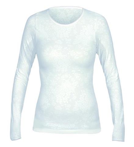 Women's Smooth Scoop Neck (Rose Lace White) - Sale