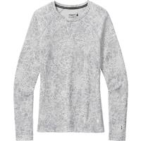 Women's Merino 250 Base Layer Pattern Crew - Light Gray Traced Dahlia - Women's Merino 250 Base Layer Pattern Crew                                                                                                            