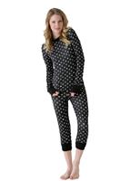 Women's Emblem Base Layer Top (Black Medallion Print) - Alt. View