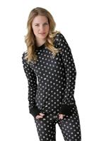 Women's Emblem Base Layer Top (Black Medallion Print)
