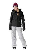 Women's Smarty Mode Jacket (Black Herringbone Plaid) - Alt. View