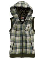 Women's Starr Vest (Canvas Prismatic Plaid) - Alt. View