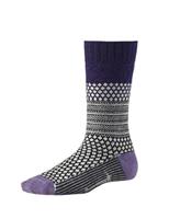 Women's Popcorn Cable Sock (Imperial Purple)
