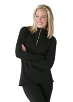 Women's Chami Rainbow Zip-T (Black)