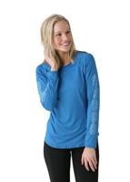 Women's Cybersilk Graphic Crew Neck (Azule)