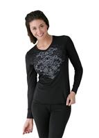 Women's Cybersilk High V-Neck (Black)