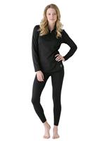 Women's Veluxe Locking Zip-T (Black) - Alt. View