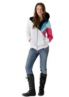 Women's Gallo Fleece Full Zip (White) - Alt. View