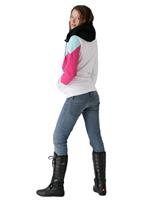 Women's Gallo Fleece Full Zip (White) - Side View
