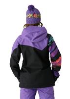 Women's Iconic Jacket (Slash Stripe Black) - Back View