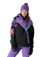 Women's Iconic Jacket (Slash Stripe Black)