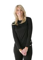 W12 Women's Peach Skins Solid Crewneck (Black)