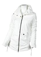 Women's Bibi Fleece Jacket (White) - Studio View