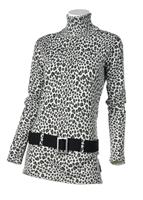 Women's Go Go Sweater (Anthracite Cheetah Print) - Studio View