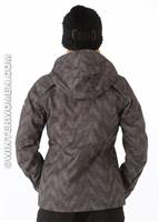 Women's Bugaboo 3-in-1 Jacket (Black Vertical Print) - Back View