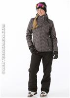 Women's Bugaboo 3-in-1 Jacket (Black Vertical Print) - Alt. View