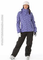 Women's Bugaboo 3-in-1 Jacket (Light Grape Vertical Print) - Alt. View