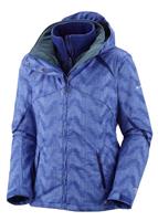 Women's Bugaboo 3-in-1 Jacket (Light Grape Vertical Print) - Studio Shot