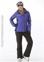 Women's Grid Line Jacket (Light Grape/Neon Light) - Alt. View