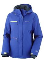 Women's Grid Line Jacket (Light Grape/Neon Light) - Studio Shot