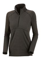 Women's Layer First Stripe Half Zip (Black)